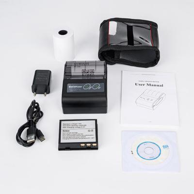 China Black and White Wireless Pocket Thermal Mini Mobile Printer Radio for sale