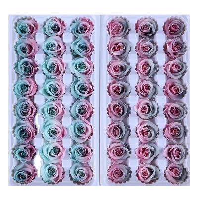 China Wholesale 2-3cm Real Fresh Natural Infinite Rose Yunnan Lasting Everlasting Preserved Roses Flower Head for sale