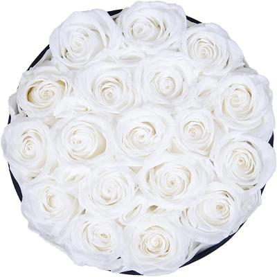 China Environmental protection Yunnan factory wholesale green keep real roses flower boxes handmade roses gift for sale