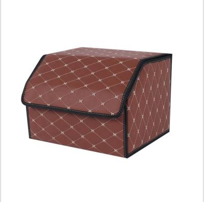 China Universal Folding Trunk Folding Waterproof Leather Auto Storage Box For Amazon for sale