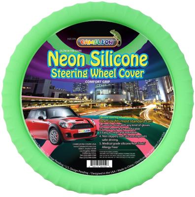 China Washable Durable Anti-Slip Universal Silicone Car Steering Wheel Cover Device For SUV Sedan for sale