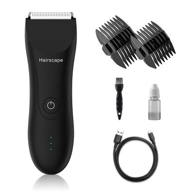 China Professional Safety Hair Removal Body Hair Trimmer Balls Groin Rechargeable Electric Hair Shaver For Men for sale