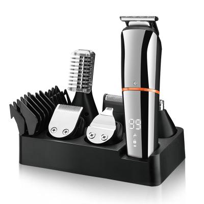 China Safety Professional 6 in 1 Hair Trimmer Set Electric Shaver Waterproof Facial Hair Removal for Family for sale