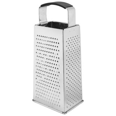 China Kithcen Tool Boxed 4-Sided Cheese Grater Stainless Steel Grater for sale