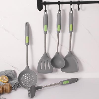 China Sustainable Wholesale Silicone Cookware Set Food Grade Kitchen Utensil Set Cooking Cooking Tools for sale