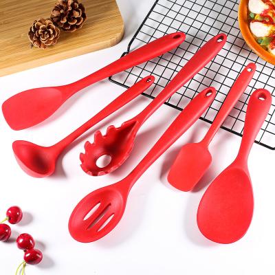 China Sustainable Silicone Kitchen Cookware Set With Spatula Set for sale