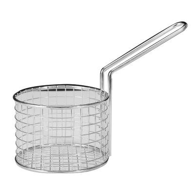 China Mini Square Fry Basket Food Viable Chip Baskets for Serving Stainless Steel Fry Basket for sale