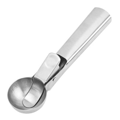 China Viable Ice Cream Scoop Stainless Steel Ice Cream Scooper with Perfect Trigger for Frozen Yogurt for sale