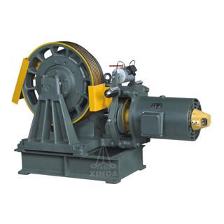 China Geared Elevator Traction Machine , 1000-2000kg Rated Capacity , VVVF Drive , YJ245 for sale