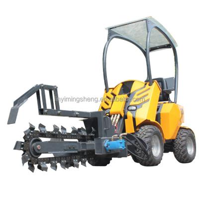 China Building material stores skid electric wheel loader 4WD mini wheel loader sy928 for sale