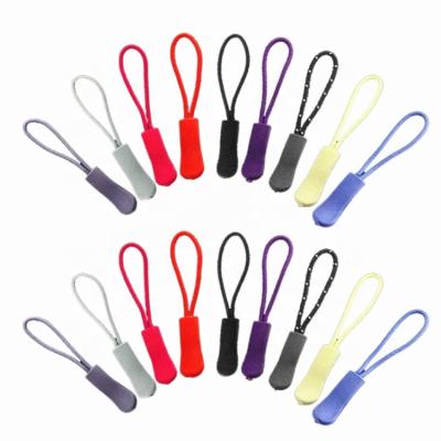 China Custom Colored Soft Nickel Free PVC Zipper Pulls Decoration Charms for sale