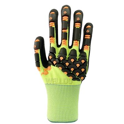 China Lightweight Handy Anti-cut TPR High Impact Protection Work Gloves for sale