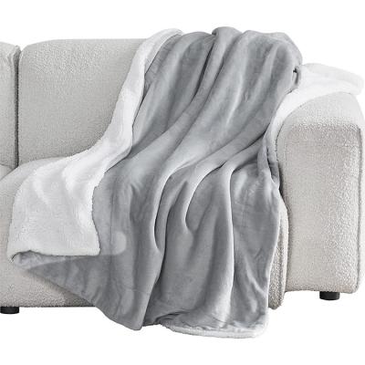 China Wholesale Custom Sherpa Anti-pilling Super Soft Double Sided Blankets Flannel Blanket For Winter for sale