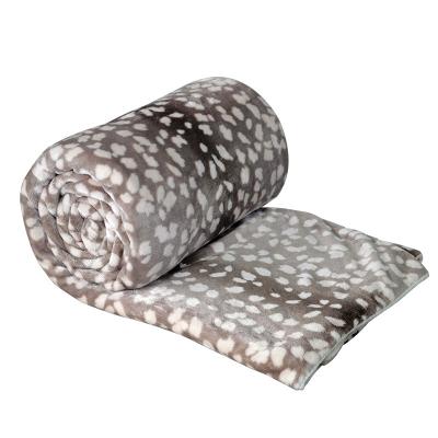 China Hot Selling 100% Polyester Anti-pilling Custom Soft Printed Double Sided Flannel Fleece Blankets For Winter for sale