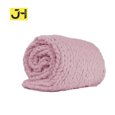 China Anti-Bacteria JHome OEM/ODM Chunky Knit Yarn Blanket for sale