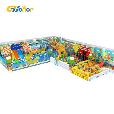 China Indoor Playground Moving Naughty Indoor Kids Castle Trampoline Playground Soft Ball Pool With Customized Slide On Sale for sale