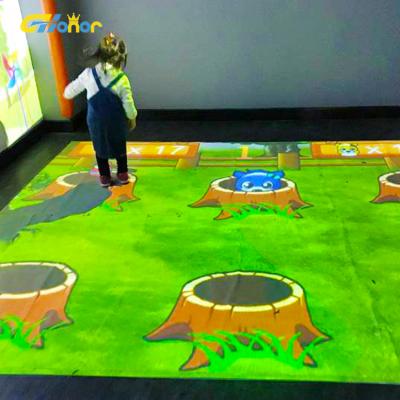 China Shopping Mall 3D Hologram Floor Floor Projector Interactive Projection Game Simulator Interactive Indoor Game for Kid for sale