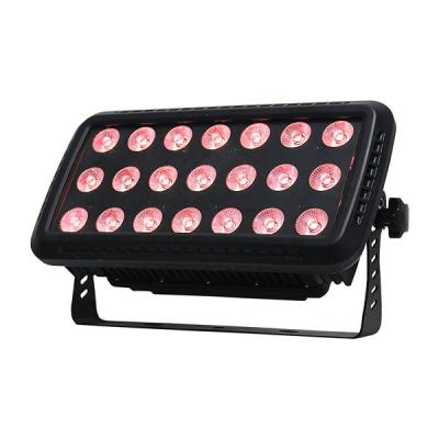 China Outdoor Waterproof LANDSCAPE Stage IP65 Park Tree Building Square Deck Light DMX512 21X10W RGBW 4in1 Wall Seal LED Wash Light for sale