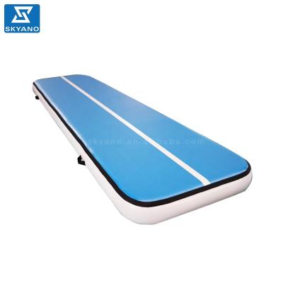 China PVC+DWF Gymnastics Mat Air Inflatable Track Lane Carbon Collapsible Fiber Reinforced Edging for sale