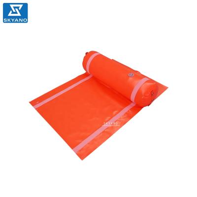 China Plato 0.9mm PVC (operating temperature: -30~+70 Celsius) small rubber inflatable waterproof dam/flood protection barrier/water injection flood barrier for sale