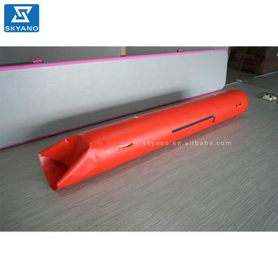 China Plato 0.9mm PVC (operating temperature: -30~+70 Celsius) small rubber inflatable waterproof dam/flood protection barrier/water injection flood barrier for sale