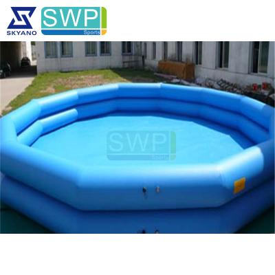 China High Quality Customized 0.9mm Plato PVC Tarpaulin Round Double Layer Inflatables Big Pools For Adult for sale