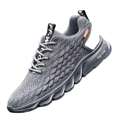 China To show your own logo 2021 new designs cheap men's casual mesh running mesh upper shoes sneaker injection shoes for sale