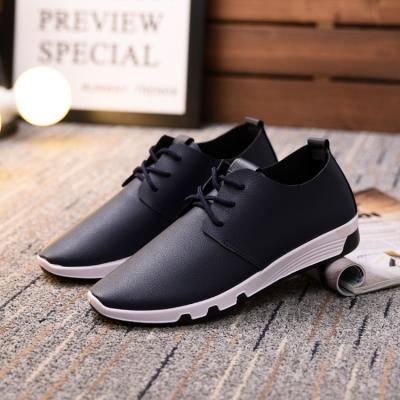 China 2017 New Fashion PU Lace-Up Rubber Casual Shoes Men Suits Business Shoes With Flat for sale