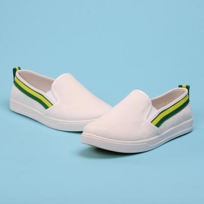 China Slip On 2017 New Style Women Lovers White Canvas Volleyball Shoe Slip On Shoes Wholesale for sale