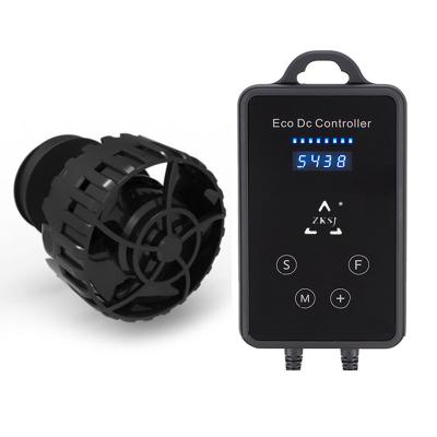 China ZKSJ Mini Wave Maker Magnetic DC Power Viable Head with Controller for Saltwater Tank, Aquarium Water Circulation Pump (6000 THIN) for sale