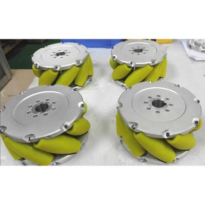 China Machinery Repair Shops 8 Inch (203mm) Mecanum Omni Wheel Aluminum Alloy Heavy Duty Industrial Load Cacipity 500KG A Set Of 4 (NM203A) for sale