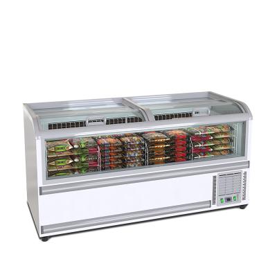 China High Quality Single-temperature Horizontal Deep Sliding Glass Door Combo Island Freezer for sale