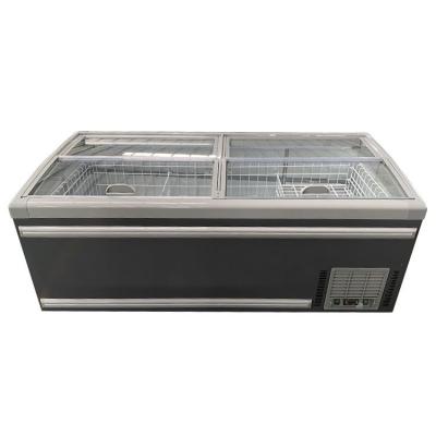 China Robust Designed Single-Temperature Chest Freezer Glass Top Freezers for sale