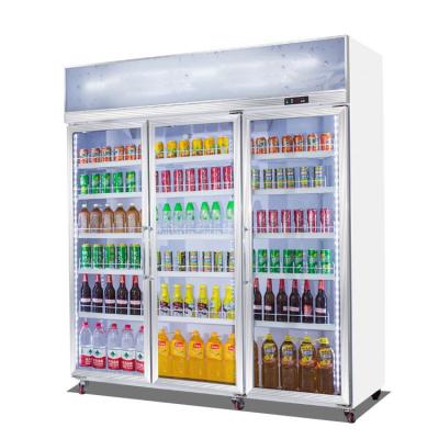 China Vertical Display Refrigerator Single-temperature Commercial Beverage Fridge for Fruits and Vegetables Red Bull Cooler for sale