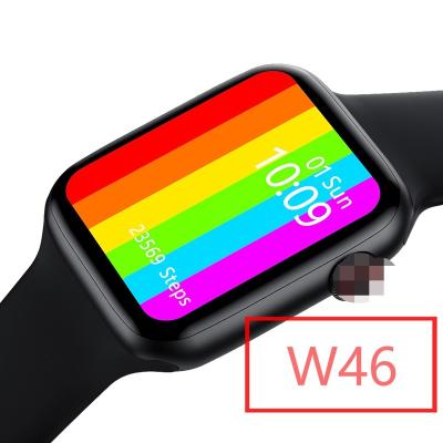 China 3G iwo w46 Smart Watch 1.75 Inch Touch Screen Smartwatch Series 6 Full Heart Rate Monitor Waterproof Smartwatch W46 ECG Watches for sale