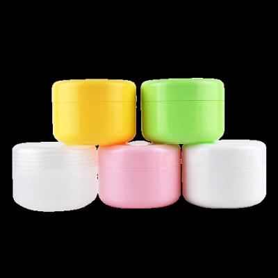 China 10g 20g 30g 50g 100g 150g 200g 250g cosmetic jars plastic hair product containers with lid for sale