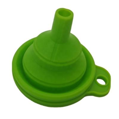 China Viable Viable Kitchen Silicon Funnel 100% Food Grade Oils Heads For Liquid/Powder Transfer Silicone Collapsible Funnel for sale