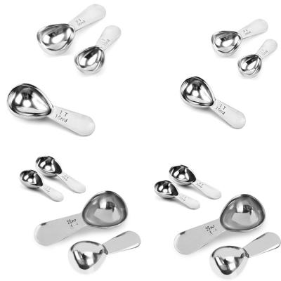 China Gold Stainless Steel Teaspoon Disposable Small Round Disposable Tea Spoon for sale