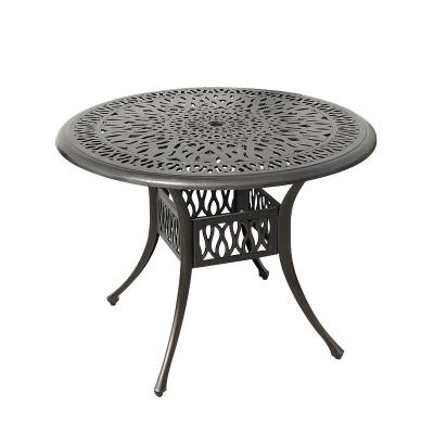 China The modern villa garden table outdoor leisure negotiation table the cast aluminum round table for sale