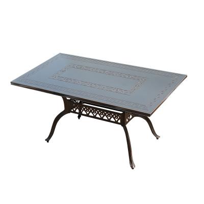 China Modern classic design furniture villa outdoor yard cast aluminum outdoor leisure table for sale