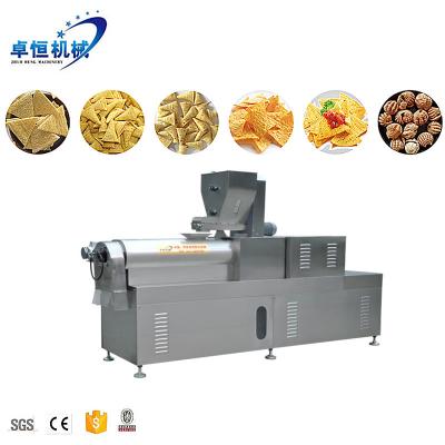 China Máquina de extrusión de bocadillos fritos de doble tornillo de acero inoxidable para papas tortillas de maíz Doritos en venta