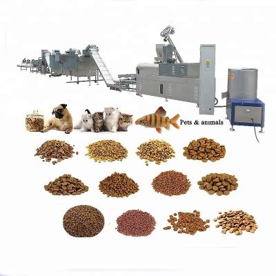 Chine Ligne de machines multifonctionnelles pour les aliments pour animaux de compagnie pour chiens et chats à vendre