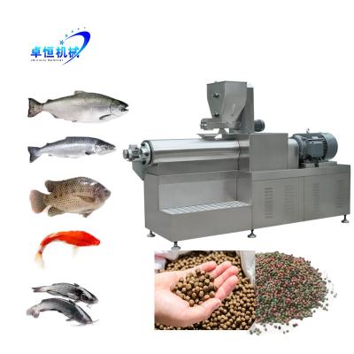 China Zhuoheng Pet Food Floating Fish Feed Pellet Machine in goede staat met Delta Inverter Te koop