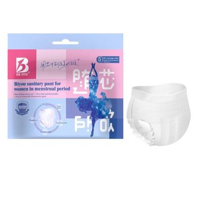 China Breathable No Scent Organic Cotton Ladies Soft Pants Sanitary Napkin for sale