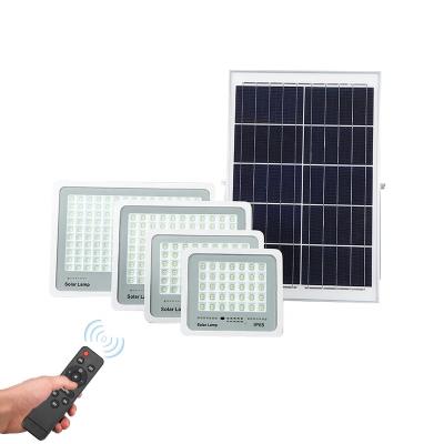 China Garden 50W 100W 200W 300W White Outdoor Waterproof IP65 Die Casting Led Street Light Garden Lamp Solar Wall Lawn Flood Lights for sale