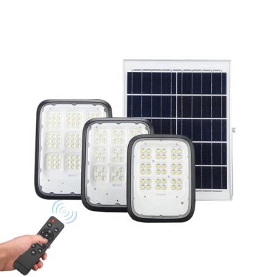 China Manufacturer 100W 200W 300W Waterproof IP65 Outdoor Gray Aluminum Garden Led Solar Garden Flood Lamp Lights Lawn Street Light for sale