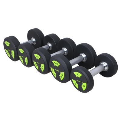 China Universal Weightlifting Dumbbell Fitness Urethane Cross Dumbbell for sale