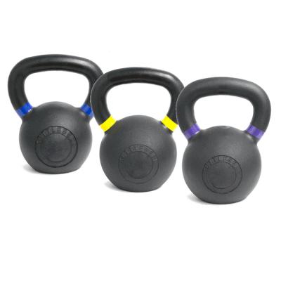 China RIAO Durable Gravity Cast Black Powder Coated Kettlebell for sale