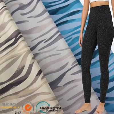 China Breathable Plain Stretch Nylon Spandex Custom Fitness Wear Sports Wear Tight Ladies Leggings Yoga Fabric for sale