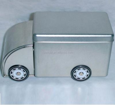 China Recyclable Car Shaped Tin Box , Christmas Tin Box for sale